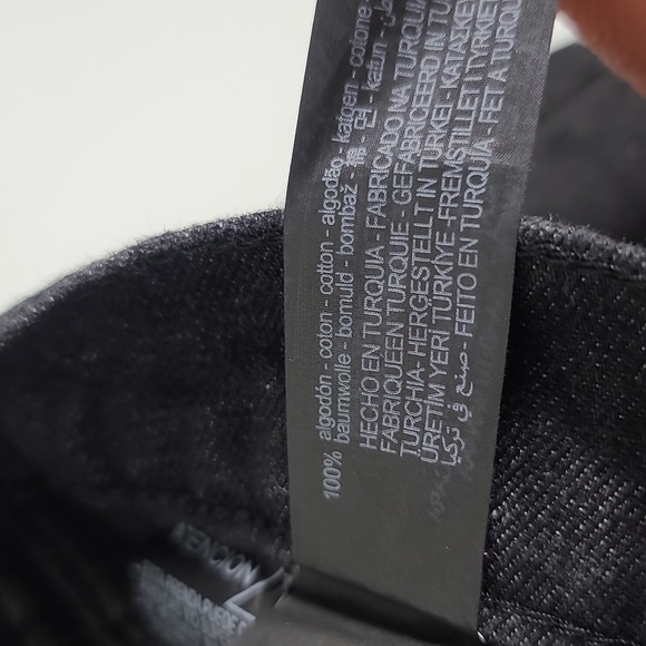 ZARA Panelled Slim in Black Straight Leg Slim Jeans in Size 10/ 42 - Picture 10 of 16